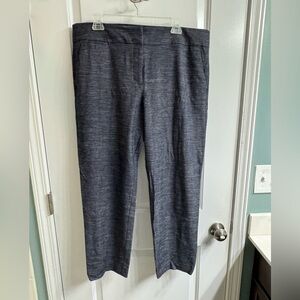 Ann Taylor LOFT ankle length blue trousers